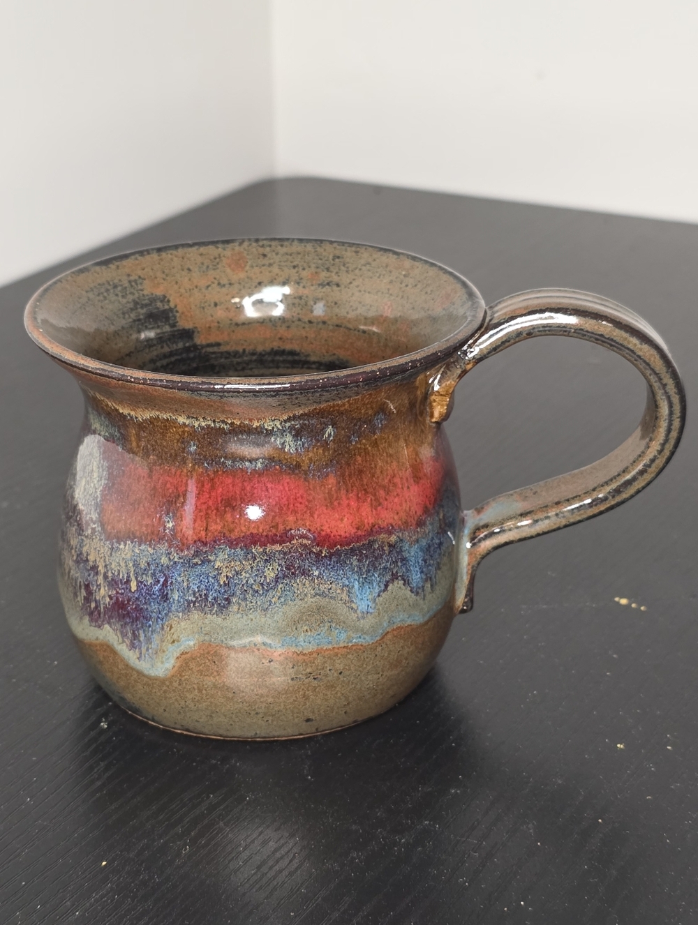 Artisan Studio Pottery Mug - Drip Glaze